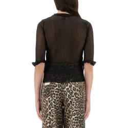 TRANSPARENT JACQUARD TOP