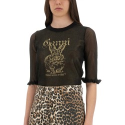 TRANSPARENT JACQUARD TOP