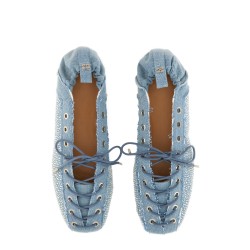 LACE-UP BALLERINA