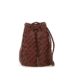 "POMPOM DOUBLE JUMP TAN" BAG