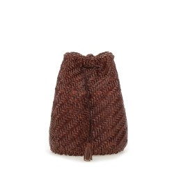 "POMPOM DOUBLE JUMP TAN" BAG