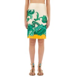 FLORAL PAISLEY PRINT SKIRT