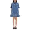 MINI DRESS WITH SANGALLO EMBROIDERY
