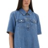 MINI DRESS WITH SANGALLO EMBROIDERY