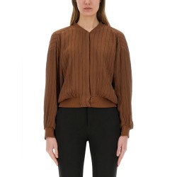 SILK BOMBER JACKET
