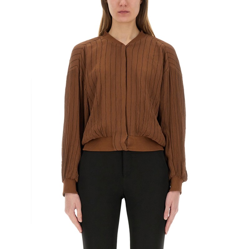 SILK BOMBER JACKET