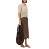 "MICRO STRIPE" LONGUETTE SKIRT
