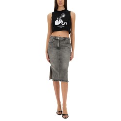 CROPPED TOP WITH PRINT