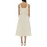 MIDI DRESS WITH FLORAL APPLIQUÉS