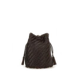 "POMPOM DOUBLE JUMP TAN" BAG