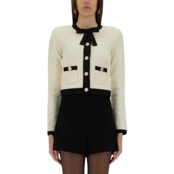 CARDIGAN WITH BOW AND SEQUINS