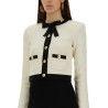 CARDIGAN WITH BOW AND SEQUINS