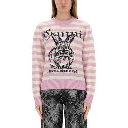 STRIPED "BUNNY" SWEATER