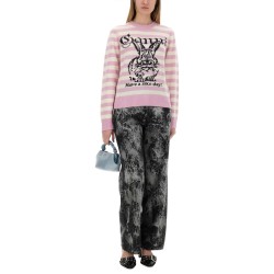 STRIPED "BUNNY" SWEATER