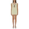 CREPE MINI DRESS WITH BOWS