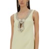 CREPE MINI DRESS WITH BOWS