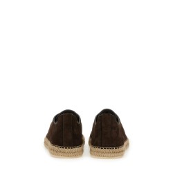 LEATHER ESPADRILLE