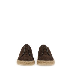 LEATHER ESPADRILLE