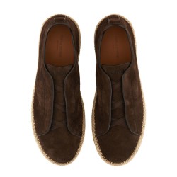 LEATHER ESPADRILLE