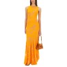 DÉVORÉ STRETCH JERSEY DRESS WITH CUT-OUT