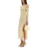MIDI DRESS DRAPED WITH RHINESTONES
