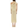 MIDI DRESS DRAPED WITH RHINESTONES