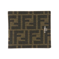 PORTAFOGLIO BIFOLD IN TESSUTO FF