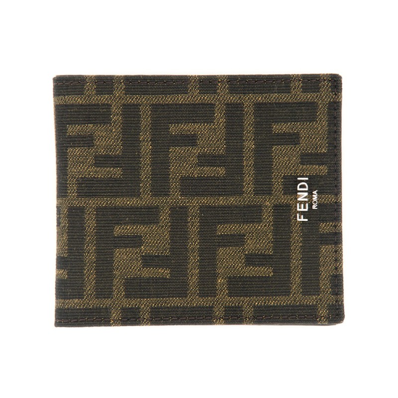 PORTAFOGLIO BIFOLD IN TESSUTO FF