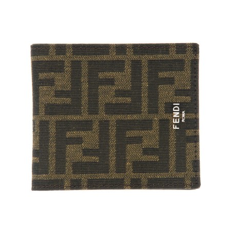PORTAFOGLIO BIFOLD IN TESSUTO FF