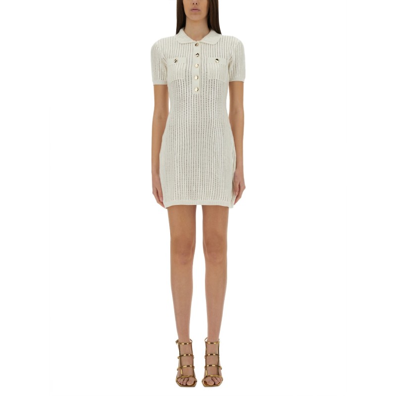 MINI CROCHET DRESS WITH SEQUINS