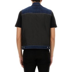DENIM PUFFER VEST