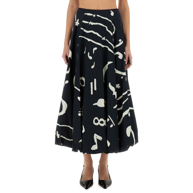 PRINTED SKIRT