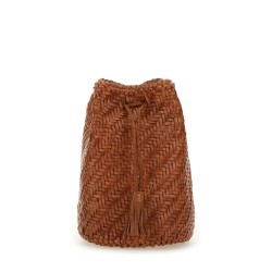 "POMPOM DOUBLE JUMP TAN" BAG