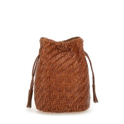 "POMPOM DOUBLE JUMP TAN" BAG