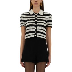 STRIPED CROCHET TOP