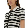 STRIPED CROCHET TOP