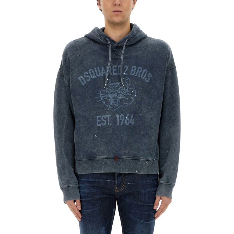 SWEATSHIRT WITH LOGO PRINT