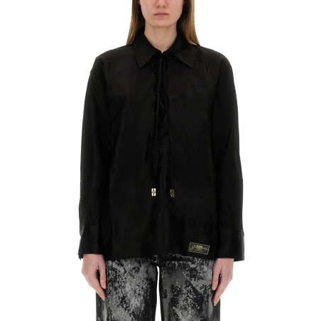 JACQUARD SATIN SHIRT