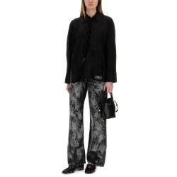 JACQUARD SATIN SHIRT