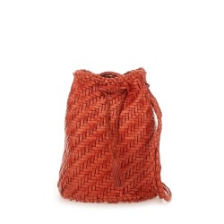 "POMPOM DOUBLE JUMP TAN" BAG