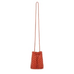 "POMPOM DOUBLE JUMP TAN" BAG