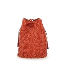 "POMPOM DOUBLE JUMP TAN" BAG