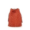 "POMPOM DOUBLE JUMP TAN" BAG
