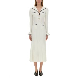 VISCOSE KNIT MIDI DRESS