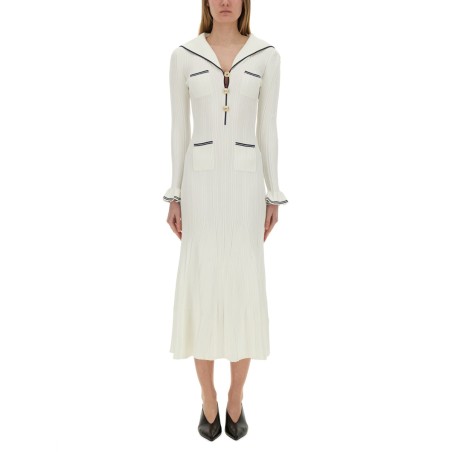 VISCOSE KNIT MIDI DRESS