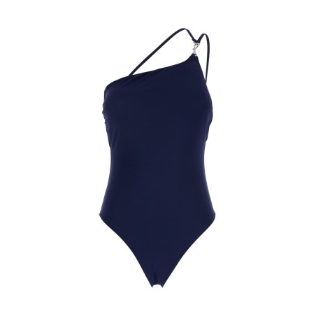 ONE-SHOULDER ONE-PIECE SWIMSUIT WITH CLIP