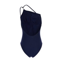 ONE-SHOULDER ONE-PIECE SWIMSUIT WITH CLIP