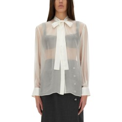 CHIFFON SHIRT WITH BOW