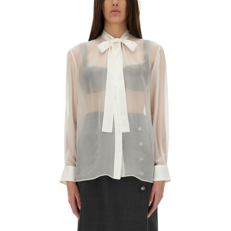 CHIFFON SHIRT WITH BOW