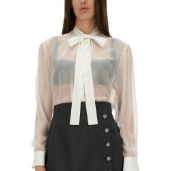CHIFFON SHIRT WITH BOW